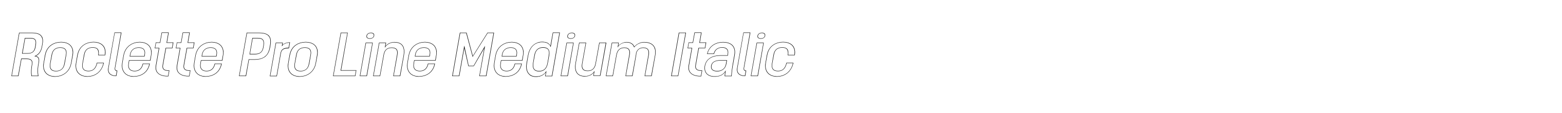 Roclette Pro Line Medium Italic